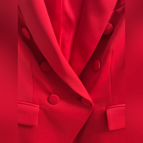 Veronica Beard Miller Deckay Satin Jacket Hibiscus US 6 No Size Tag SAMPLE - Picture 8 of 11